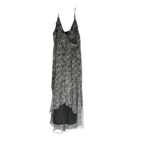 1. State Faux Wrap Dress Hi-Lo dress Size XL Black/White